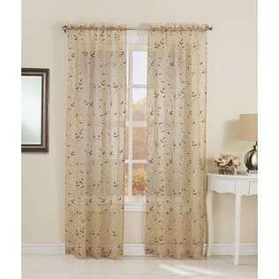 Essential Home  Alex Scroll Voile Window Panel 50x84