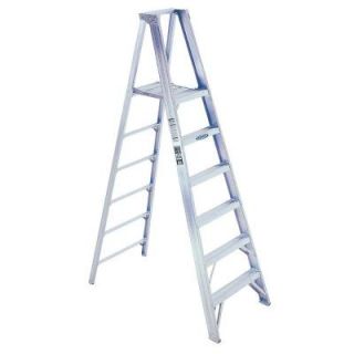 Werner 6 ft. Aluminum Platform Step Ladder with 375 lb. Load Capacity Type IAA Duty Rating P406
