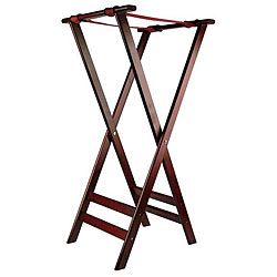 Admiral Craft Equipment 38 in Mahogany Tray Stand   12682298