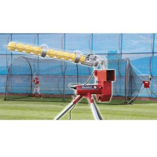 Heater Sports 24 ft. Baseball Pitching Machine & Xtender Batting Cage Package