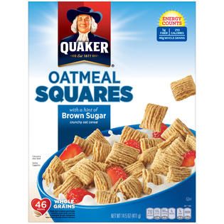 Quaker Brown Sugar Crunchy Oat Cereal 14.5 OZ BOX   Food & Grocery