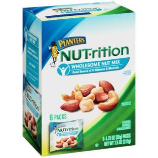 Planters NUT rition Wholesome Nut Mix, 1.25 oz, 6 count