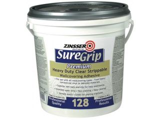 Rustoleum 1 Quart Clear SureGrip 122 Heavy Duty Strippable Wall Covering Adhesi 