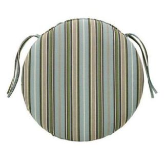 Home Decorators Collection Sunbrella Cilantro Stripe Outdoor Seat Cushion 1572710620