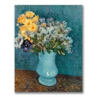 Trademark Fine Art 47 in. x 35 in. Vase of Flowers Canvas Wall Art BL0510 C3547GG