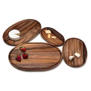 Lipper International Acacia Tray Set of 4 Consists of 1 each of the