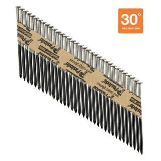 Paslode 3 1/4 in. x 0.131 Gauge 30° Galvanized Smooth Shank Paper Tape Framing Nails (2,000 Pack) 650388