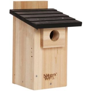 Nature's Way CWH4 12" H x 7 1/2" W x 8 1/8" D Bluebird Box House with Window
