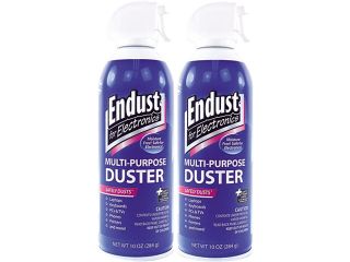 Endust 11407 Compressed Air Duster for Electronics, 10oz, 2 per Pack
