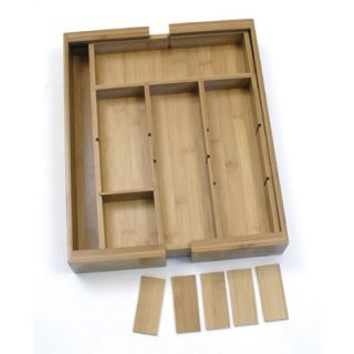 Lipper International Bamboo Expandable Organizer with Removable