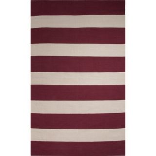 Sonoma Cotton Flat Weave Red/White Area Rug by Jaipur Rugs