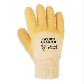 Ansell Size XL Coated Gloves, Yellow, 16 340