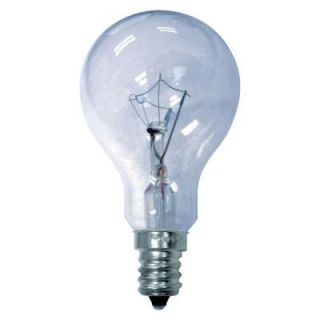 GE 60 Watt Incandescent A15 Ceiling Fan Candelabra Base Clear Light Bulb (2 Pack) 60A15CA/CTP2 MPD