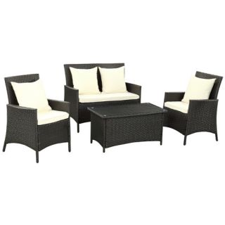 Modway Flourish 4 Piece Seating Group with Cushions