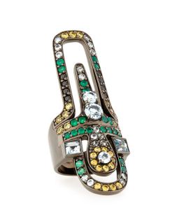 M.c.l. Design By Matthew Campbell Valhalla Abstract Mixed Stone Ring, Size 7