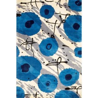 Momeni Orient Blue 5 ft. 3 in. x 8 ft. Indoor Area Rug 98396