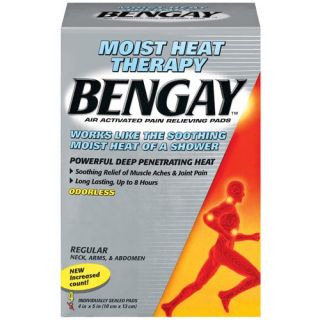 Bengay Moist Heat Therapy Regular Pain Relieving Pads   4 Ct