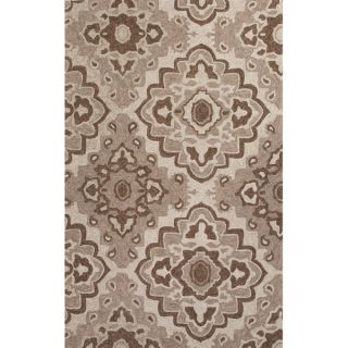 Handmade Southwestern/Tribal Pattern Beige Polyester Area Rug (3x5)