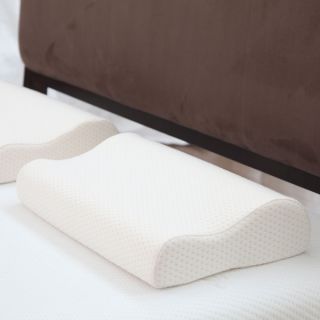 Windsor Home Deluxe Memory Foam Contour Pillow with Cover (Set of 2)