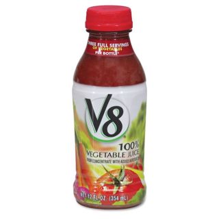 Campbells 12 ounce V8 Vegetable Juice Bottles (Pack of 12)   16686127