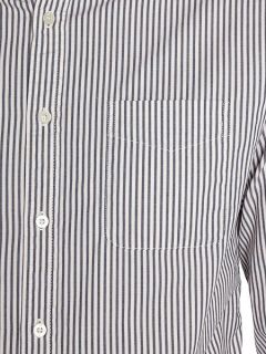 Howick Turlock Button Down Stripe Oxford Shirt Off White