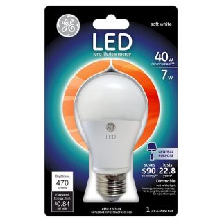 GE LED 40 Watt Light Bulb   Soft White