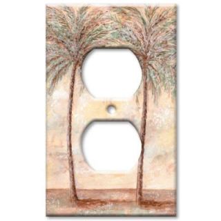 Art Plates Palm Trees   Outlet Cover O 379