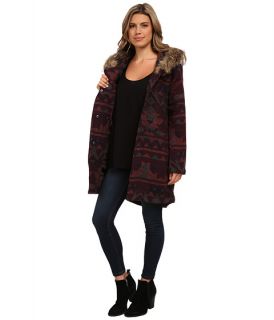 Bb Dakota Dusty Patterned Jacquard Coat Multi