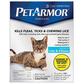 PetArmor Flea & Tick Protection for Cats & Kittens, 3 month Supply