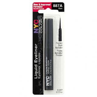 New York Color Liquid Eyeliner, Black 887A, 0.17 fl oz (5 ml)   Beauty