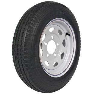 Loadstar 480 12 LRB Trailer Tire and 5 Hole Custom Spoke Wheel   Lawn