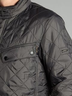 Barbour Quilted international ariel polar jacket Charcoal