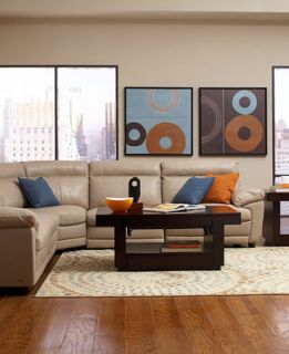 Carmelo Leather Sectional Furniture Living Room Collection, Power