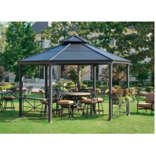 Sunjoy Circlet 14 Ft. W x 12 Ft. D Steel Gazebo