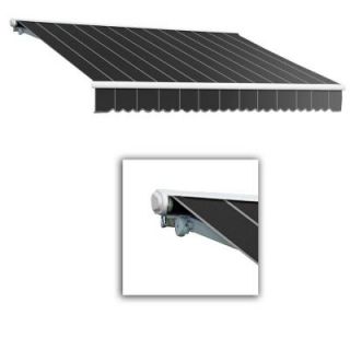 AWNTECH 18 ft. Galveston Semi Cassette Manual Retractable Awning (120 in. Projection) in Gun Pin SCM18 172 GPIN