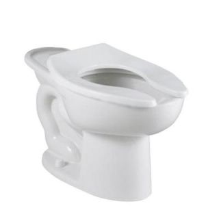 American Standard Madera FloWise 16 1/2 in. High EverClean Slotted Rim Back Spud Elongated Flush Valve Toilet Bowl Only in White 3464.001.020
