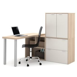 I3 1 Piece L Shaped Desk Office Suite