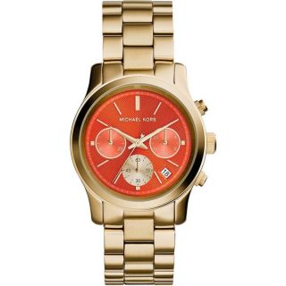 Michael Kors Womens MK6162 Runway Round Goldtone Bracelet Watch