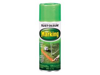 Rustoleum 1989 830 11 Oz Fluorescent Green Marking Spray Paint   Pack of 6