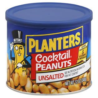 Planters  Cocktail Peanuts, Unsalted, 12 oz (340 g)
