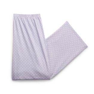 Pink K   Womens Pajama Shirt & Pants Set   Purple Dots