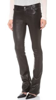 J Brand Brooke Leather Bootcut Pants