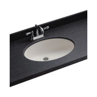 Swan UL 1913 010 Swanstone 16" x 6.25" Undermount Oval Bathroom Sink with Overflow, Available in Various Colors