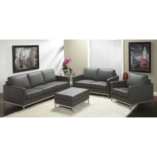 Lind Furniture 244 Series Top Grain Leather Living Room Collection