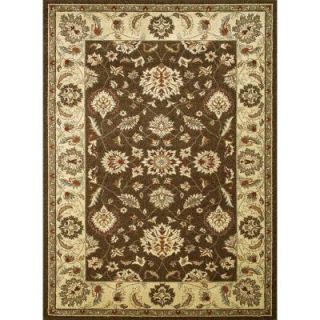 Concord Global Trading Chester Oushak Brown 2 ft. 7 in. x 4 ft. 1 in. Accent Rug 97083