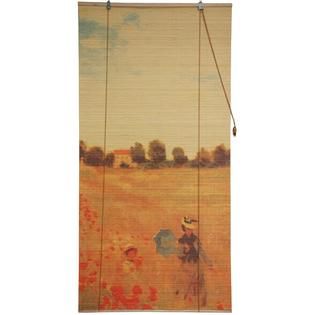 Oriental Furniture Poppies Bamboo Blinds   (60 in. x 72 in.)