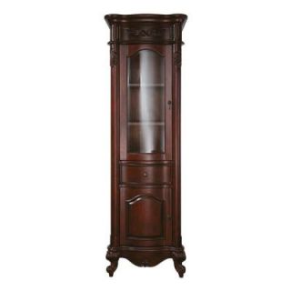 Avanity Provence 24 in. W x 19.2 in. D x 72 in. H Linen Tower in Antique Cherry PROVENCE LT24 AC