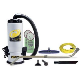 ProTeam QuietPro BP HEPA Vacuum with 14 in. Multi Surface Floor Tool and Telescoping Wand 107146