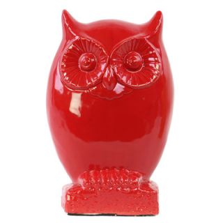 Ceramic Owl with Big Beautiful and Hypnotizing Eyes Figurine
