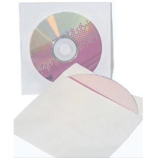 Inland Pro EZ CD DVD White Paper Sleeve 200 Pack   TVs & Electronics